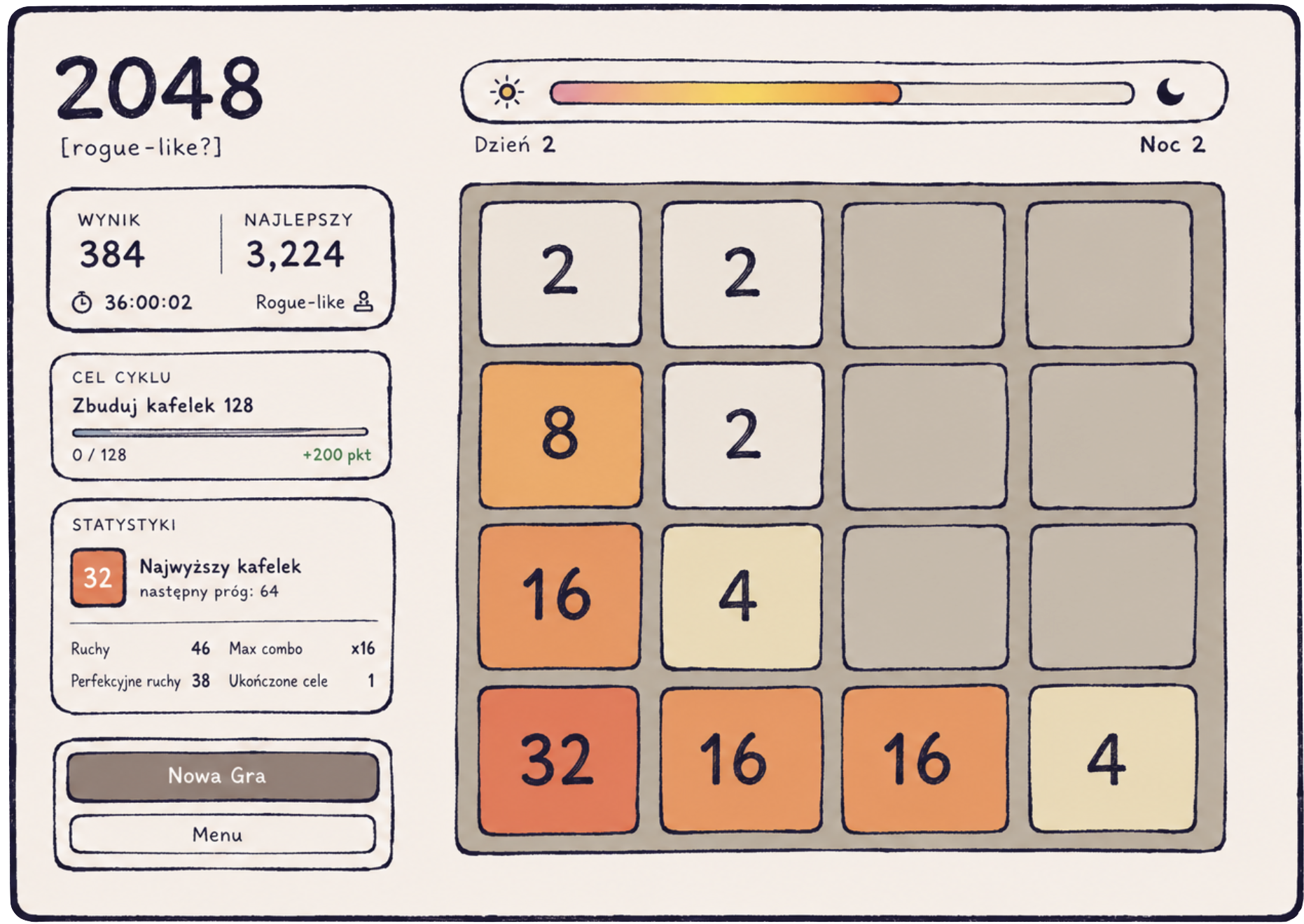 2048 Rogue-like screenshot